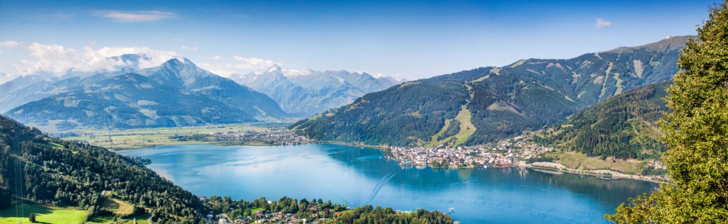 Panoramic view of Zell am See, Salzburger Land, Austria