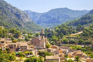 Mountain village Valldemosa in Mallorca